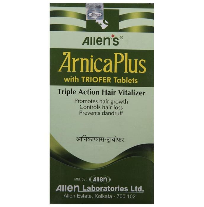 Allen Laboratories Arnica Plus (Hair Vitalizer 100 Ml+ Triofer 50 Tablets) Kit
box of 1 Kit