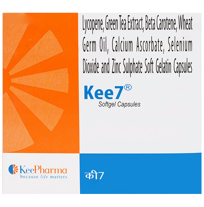 Kee 7 Softgel Capsule
strip of 10 soft gelatin capsules