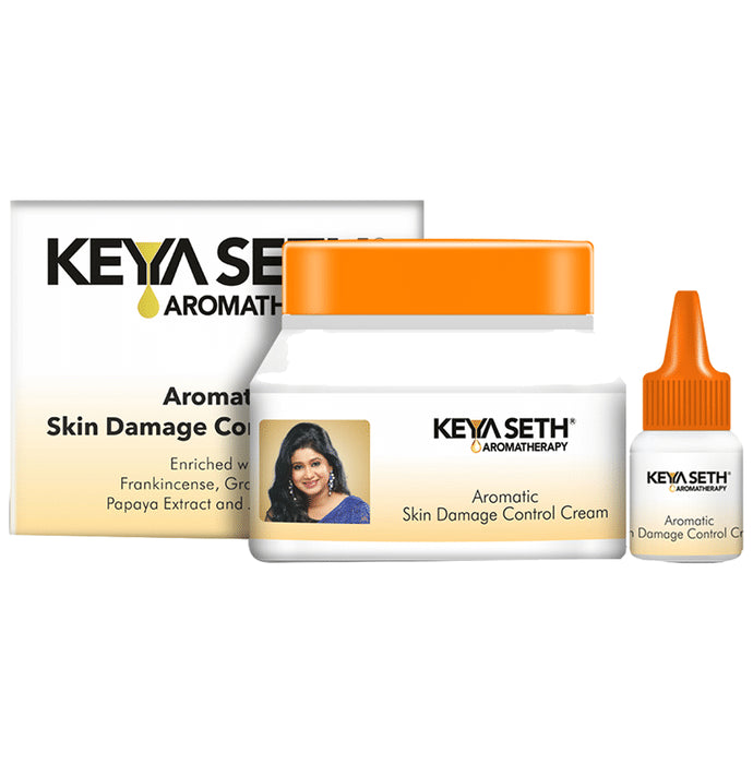 Keya Seth Aromatherapy Aromatic Skin Damage Control Cream 45gm & Serum 5ml
box of 2 Packs