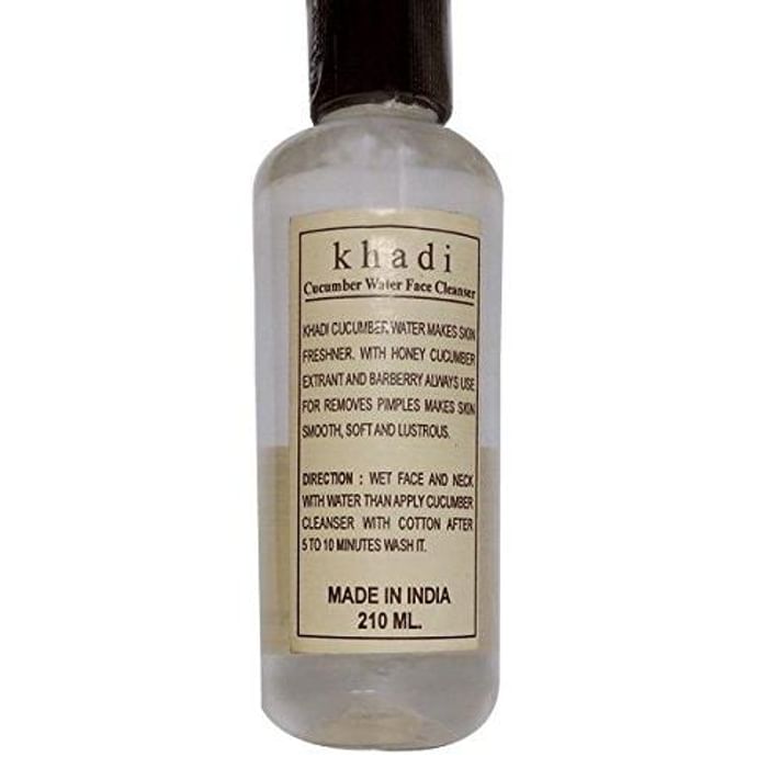 Khadi Herbal Cucumber Water Face Cleanser
bottle of 210 ml Cleanser