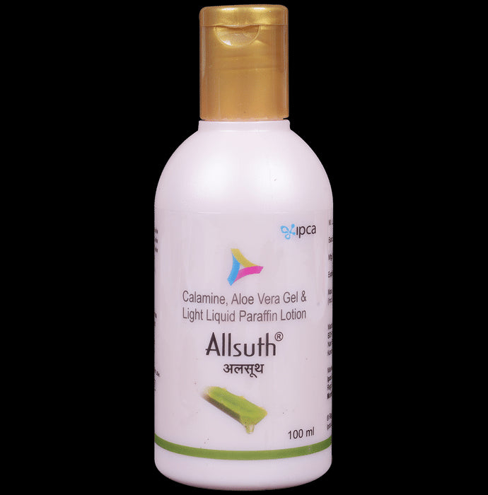 Allsuth Lotion with Aloe Vera, Calamine, and Light Liquid Paraffin
bottle of 100 ml Lotion