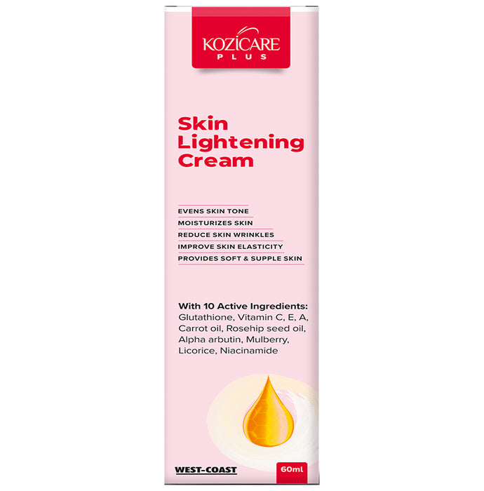 Kozicare Plus Skin Lightening Cream
pump bottle of 60 ml Cream