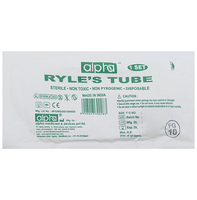 Alpha Ryle's Tube FG 10
packet of 1 Unit