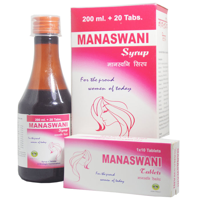 Alsence Combo Pack of Manaswami Syrup 200ml and Manaswami Tablet 20
combo pack of 2 Packs