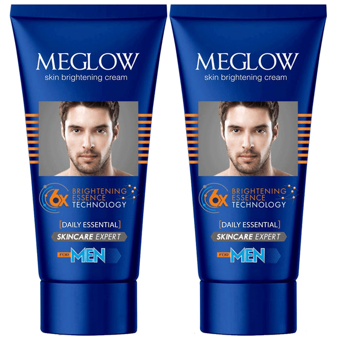 Meglow Skin Brightening Cream for Men (50gm Each)
combo pack of 2 Tubes