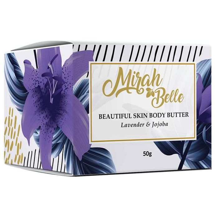 Mirah Belle Beautiful Skin Body Butter Lavender & Jojoba
jar of 50 gm Cream