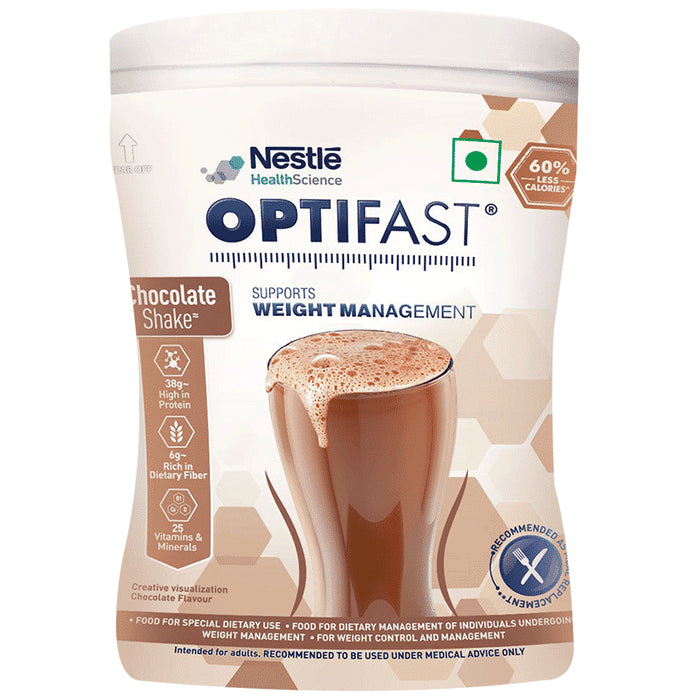Nestle Optifast with Protein, Fibre, Vitamins & Minerals for Weight Management | Flavour Chocolate
jar of 400 gm Powder