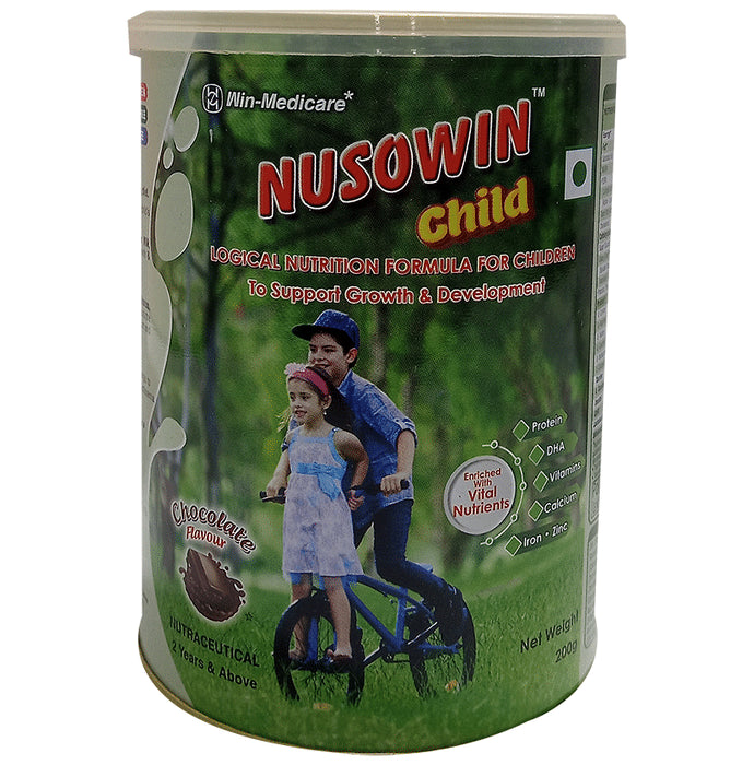 Nusowin Child with Vitamins & Minerals | For Growth & Development | Flavour Powder Chocolate
Tin of 200 gm Powder