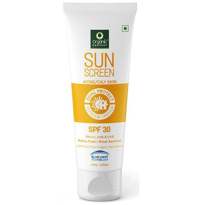 Organic Harvest SPF 30 for Acne Oily Skin Sunscreen
tube of 100 gm Cream