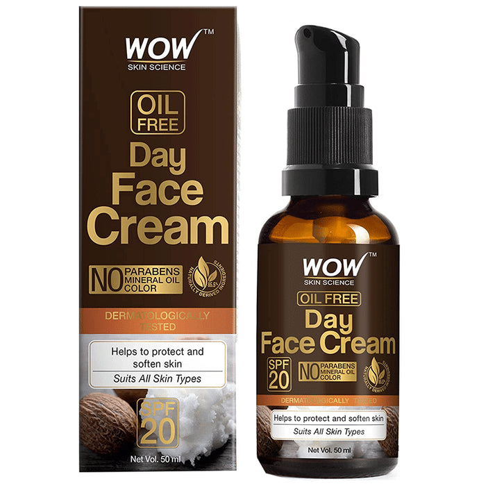 WOW Skin Science Day Face Cream SPF 20
pump bottle of 50 ml Cream