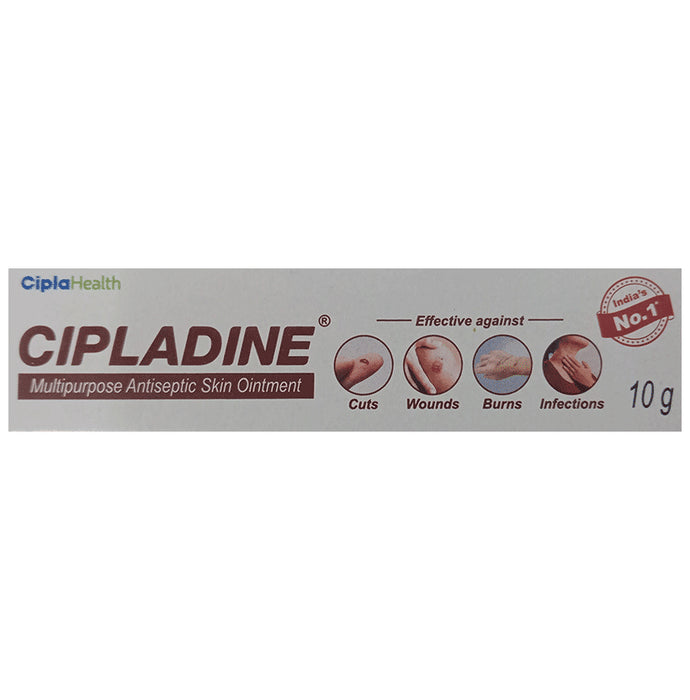 Cipladine Water-Soluble Microbicidal Povidone-lodine Ointment
tube of 10 gm Ointment