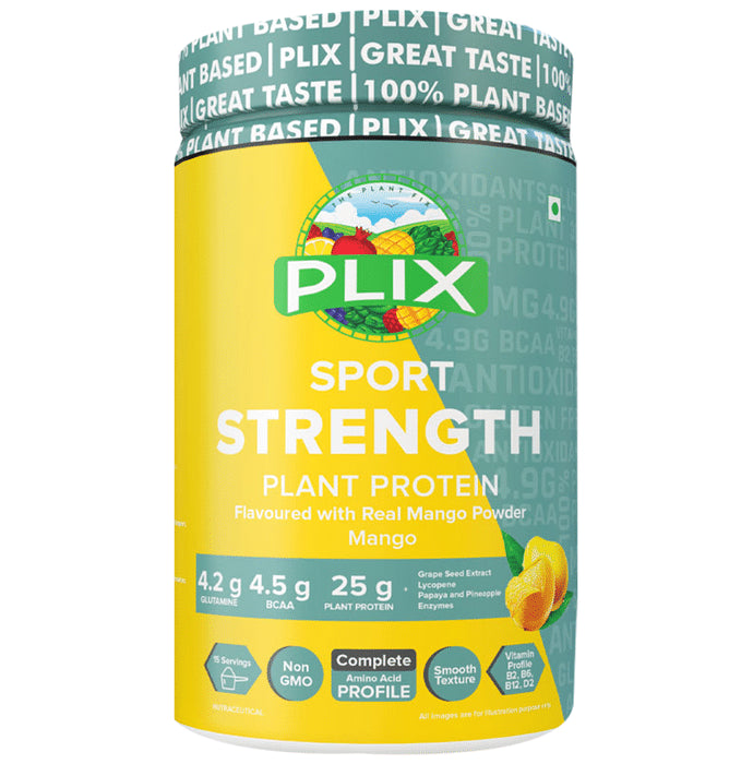 Plix Super Strength Plant Protein Powder Mango
jar of 500 gm Powder