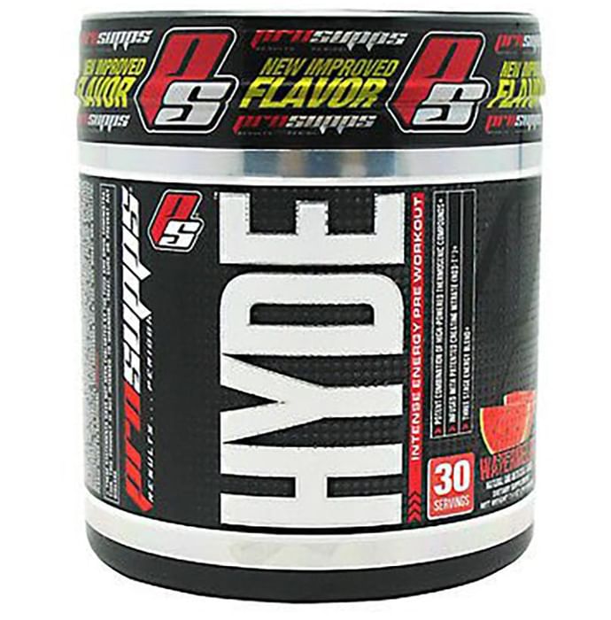Pro Supps Hyde Nitro X Watermelon
jar of 227 gm Powder