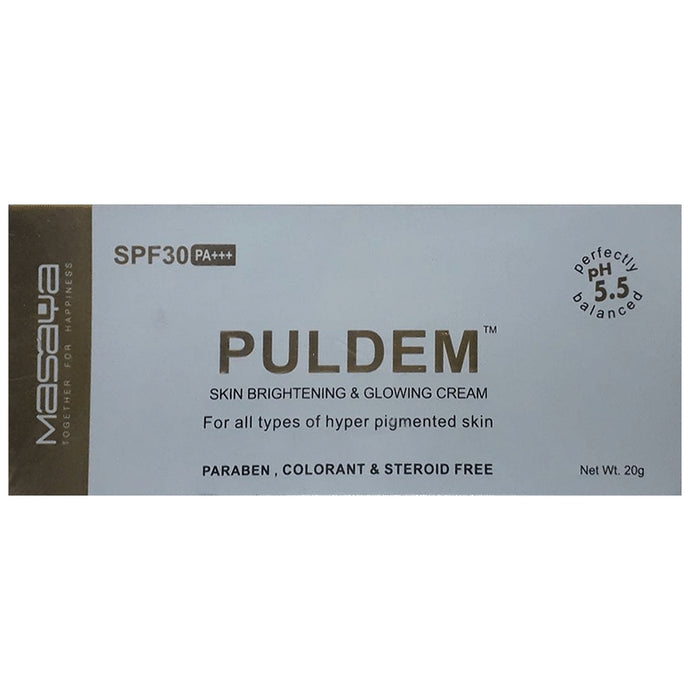 Puldem Skin Brightening & Glowing Cream SPF 30 PA+++
tube of 20 gm Cream