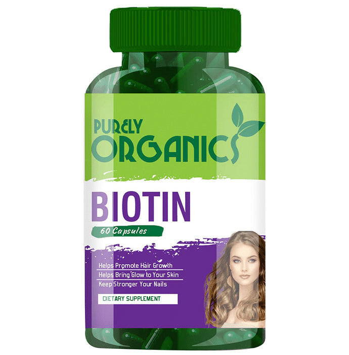 Purely Organics Biotin Capsule
bottle of 60 capsules