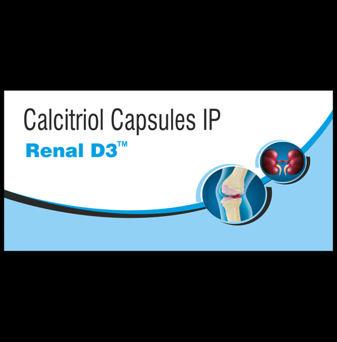 Renal-D3 Soft Gelatin Capsule
strip of 10 soft gelatin capsules