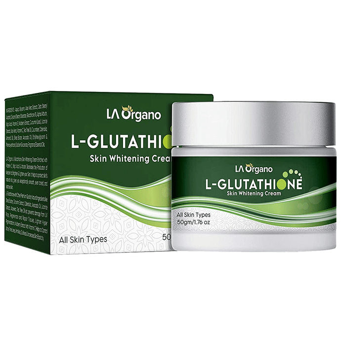 LA Organo L-Glutathione Skin Whitening Cream
jar of 50 gm Cream