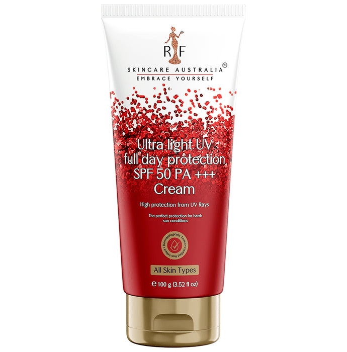 RF Skincare Australia Ultra Light UV Full Day Protection SPF 50 PA+++ Cream
tube of 100 gm Cream