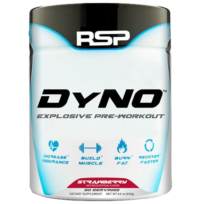 RSP Nutrition Dyno Explosive Pre-Workout Strawberry
box of 243 gm Powder