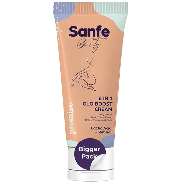 Sanfe Promise 6 in 1 Glo Boost Cream for Neck, Joints and Skinfolds
tube of 60 gm Cream