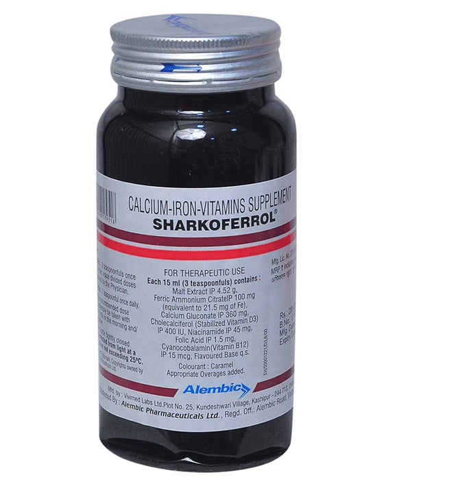 Sharkoferrol Syrup
bottle of 450 gm Syrup