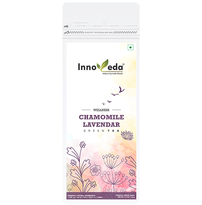 Innoveda Chamomile Lavendar Green Tea
packet of 50 gm Leaves