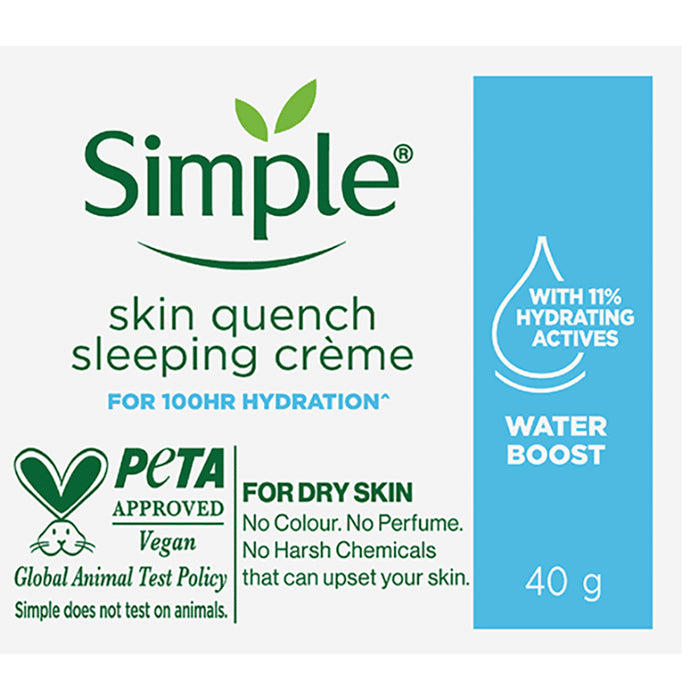 Simple Skin Quench Sleeping Creme
jar of 40 gm Cream