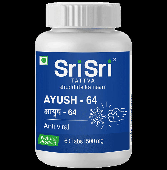 Sri Sri Tattva Ayush 64 500mg Tablet
bottle of 60 tablets