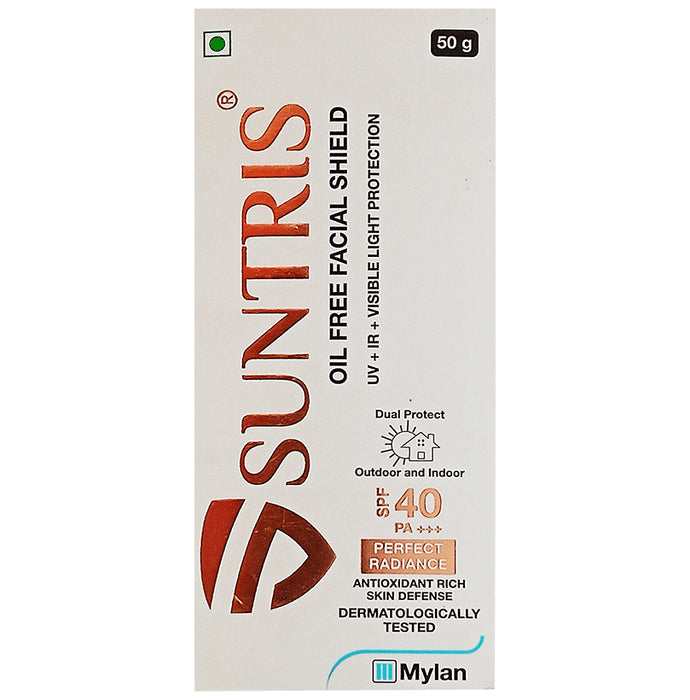Suntris Oil Free Facial Shield SPF 40 PA+++
tube of 50 gm Lotion