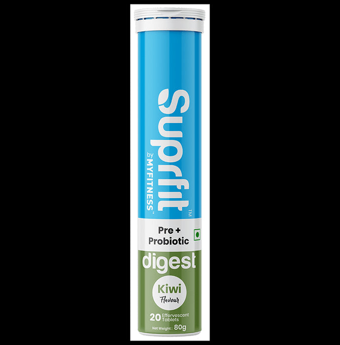 Superfit Superfit Pre + Probiotic Digest Effervescent Tablet Kiwi
bottle of 20 Effervescent Tablet