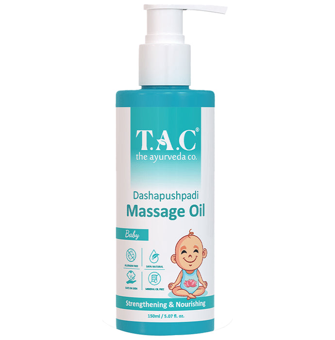 TAC The Ayurveda Co. Dashapushpadi Baby Massage Oil
bottle of 150 ml Oil