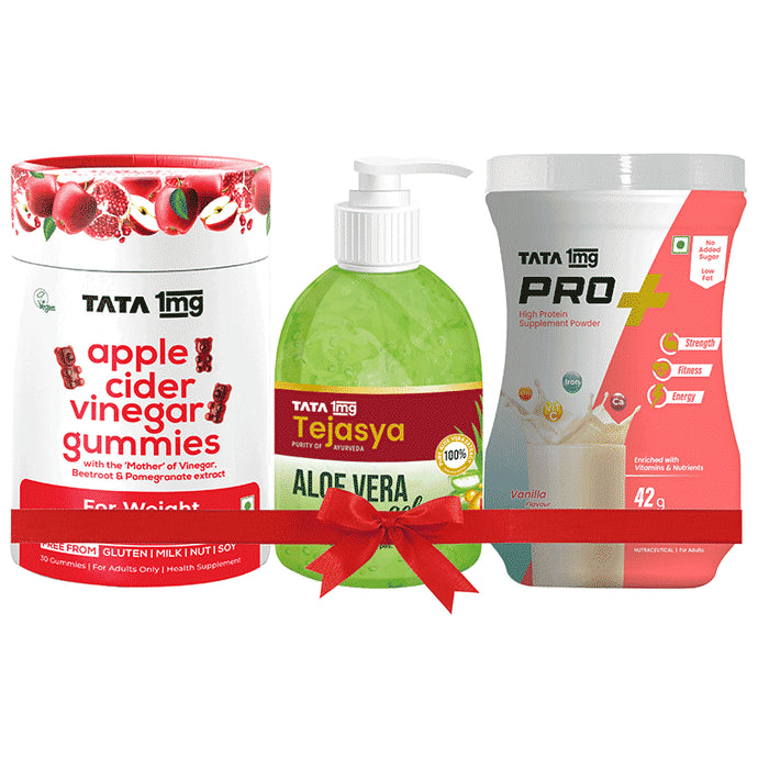 Tata 1mg Gift Combo for Healthy Skin, Muscles & Weight Management
combo pack of 3 units