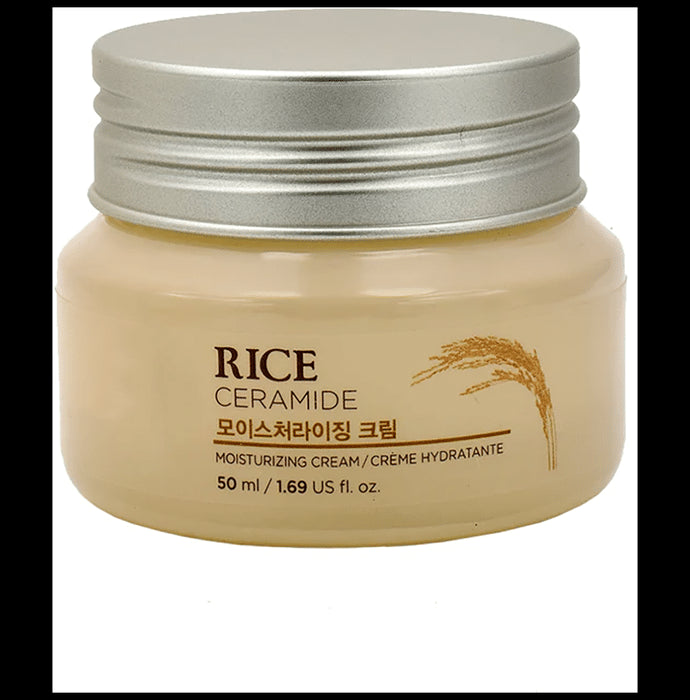 The Face Shop Rice & Ceramide Moisturizing Cream, Moisturizing Face Cream For For Brightening And Strengthening The Skin Barrier
jar of 50 ml Cream