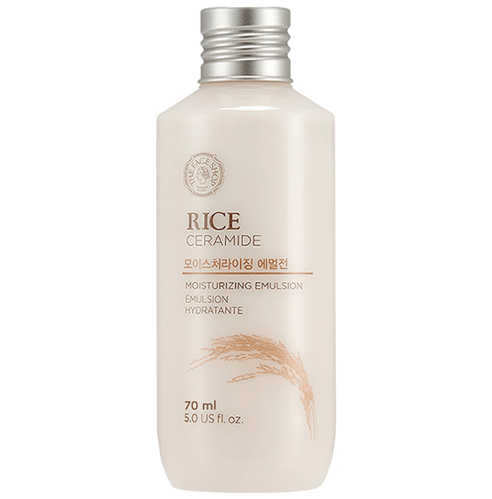 The Face Shop Rice & Ceramide Moisturizing Emulsion, Lightweight Everyday Face Cream That Locks Skin Moisture
bottle of 70 ml Lotion