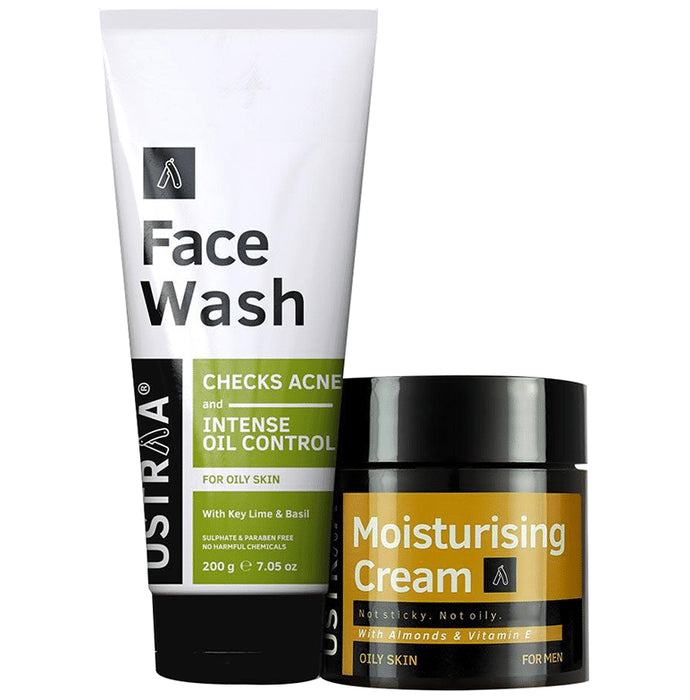 Ustraa Oil Control Pack (Face Wash Oily Skin 200gm & Moisturising Cream Oily Skin 100gm)
combo pack of 2 Packs