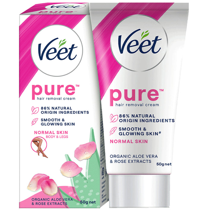 Veet Pure Hair Removal Cream for Normal Skin
tube of 50 gm Cream