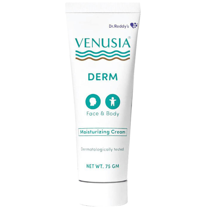 Venusia DERM Face & Body Moisturizing Cream | Nourishes Dry Skin & Relieves Skin Irritation
tube of 75 gm Cream