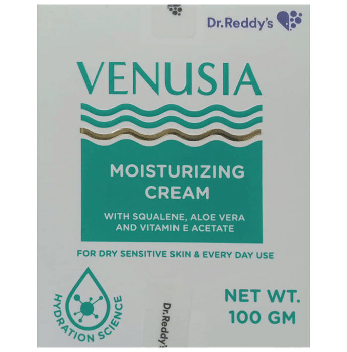 Venusia Moisturizing Cream with Squalene, Aloe Vera & Vitamin E | Face Care Product for Dry & Sensitive Skin
jar of 100 gm Cream