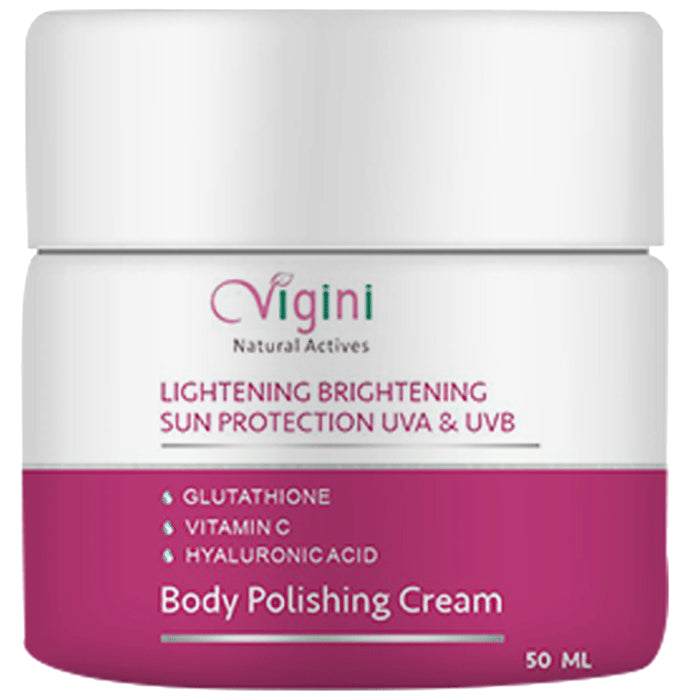 Vigini Natural Actives Skin Lightening Brightening Body Whitening Polishing Cream
box of 50 ml Cream