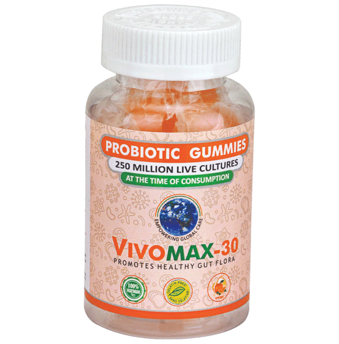 Vivomax 30 Probiotic Gummies
bottle of 30 gummies