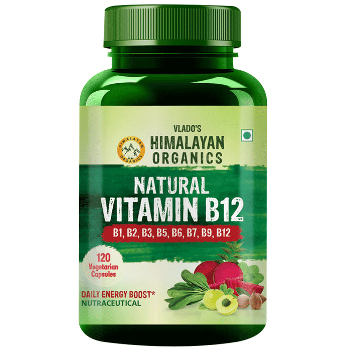 Vlado's Himalayan Organics Plant Based Vitamin B12 Natural Vegetarian Capsule
bottle of 120 vegicaps