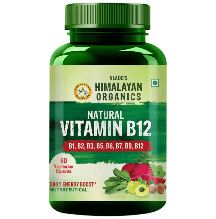 Vlado's Himalayan Organics Plant Based Vitamin B12 Natural Vegetarian Capsule
bottle of 60 vegicaps