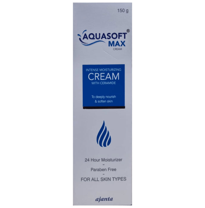 Aquasoft Max Paraben Free Intensive Moisturising Cream | For All Skin Types
tube of 150 gm Cream