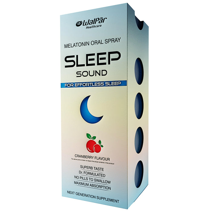 Walpar Healthcare Sleep Sound Melatonin Oral Spray
pump bottle of 30 ml Spray