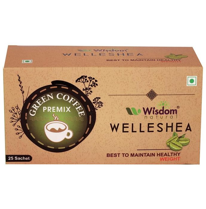 Wisdom Natural Green Coffee Premix Welleshea Tea
box of 25 tea bags