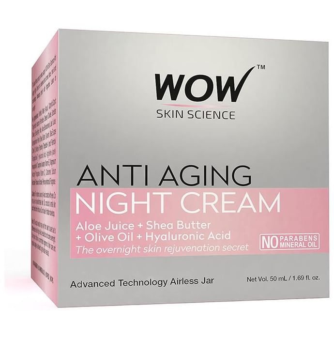 WOW Skin Science Anti Aging Night Cream
jar of 50 ml Cream