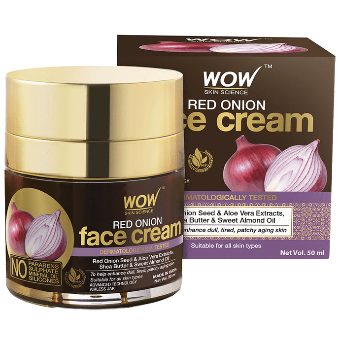 WOW Skin Science Red Onion Face Cream
jar of 50 gm Cream