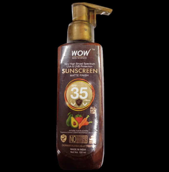 WOW Skin Science Sunscreen SPF 35 PA++
pump bottle of 100 ml Cream