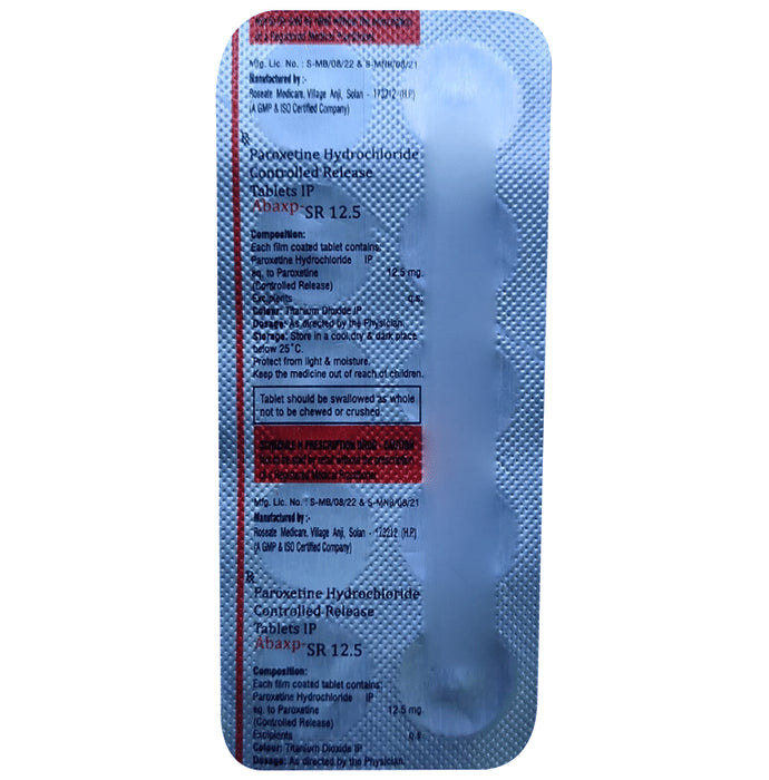 Abaxp-SR 12.5 Tablet
10 Tablet SR