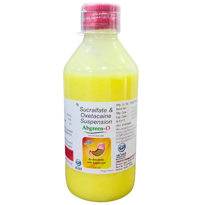 Abgreen-O Oral Suspension Mango Sugar Free
200 ml Oral Suspension